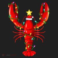 Lobster Lighting Xmas Tree Matching Lobster Christmas Women's Sweatshirt thumb 2