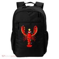 Lobster Lighting Xmas Tree Matching Lobster Christmas Backpack thumb 0
