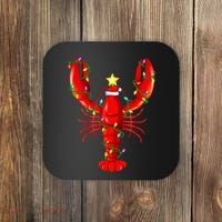 Lobster Lighting Xmas Tree Matching Lobster Christmas Coaster thumb 0