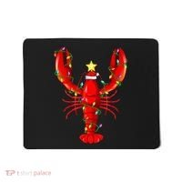Lobster Lighting Xmas Tree Matching Lobster Christmas Mousepad thumb 0