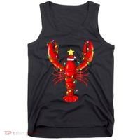 Lobster Lighting Xmas Tree Matching Lobster Christmas Tank Top thumb 0