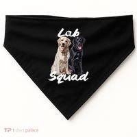 Labrador Lover Yellow Black Lab Squad Lab Mom Dad Cute Gift USA-Made Doggie Bandana thumb 0