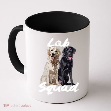 Labrador Lover Yellow Black Lab Squad Lab Mom Dad Cute Gift Coffee Mug