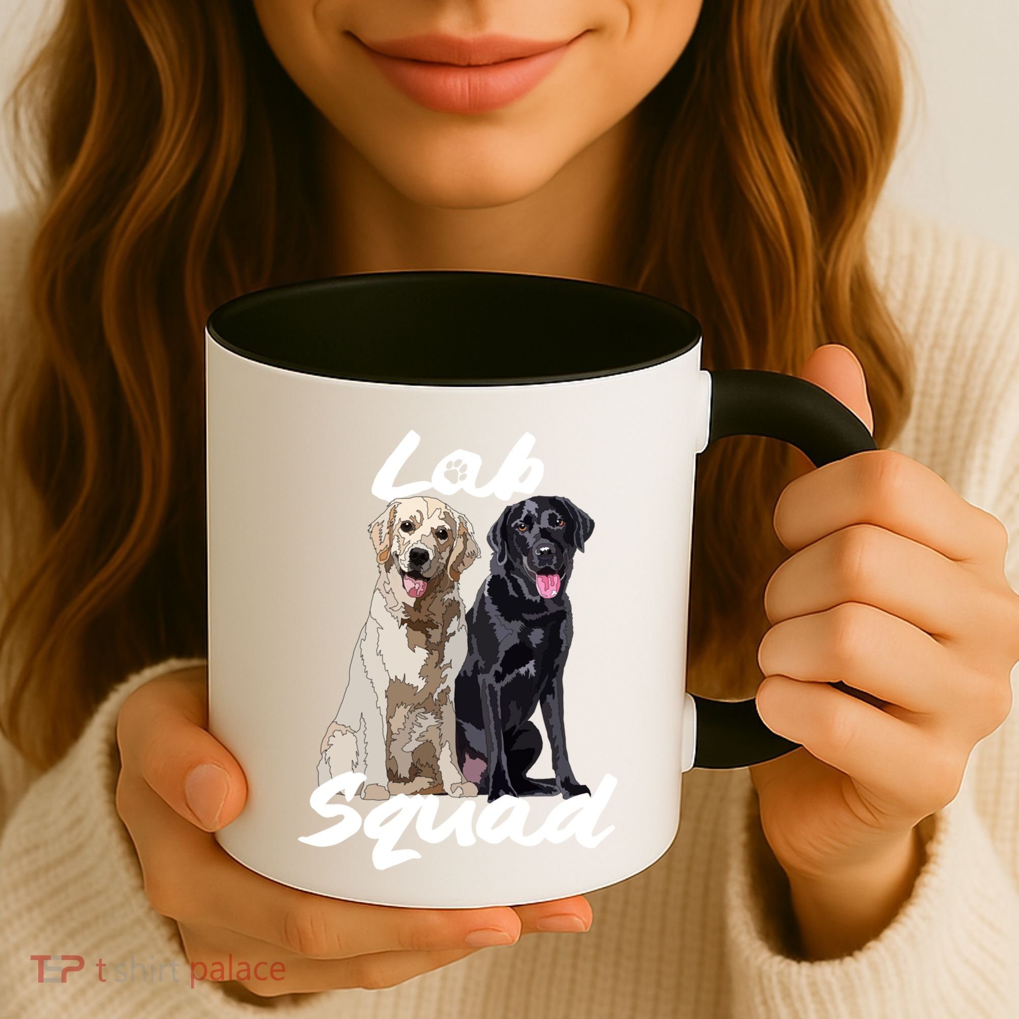 Labrador Lover Yellow Black Lab Squad Lab Mom Dad Cute Gift Coffee Mug