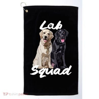 Labrador Lover Yellow Black Lab Squad Lab Mom Dad Cute Gift Golf Towel