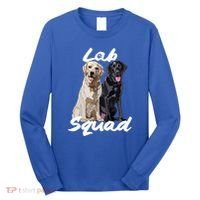 Labrador Lover Yellow Black Lab Squad Lab Mom Dad Cute Gift Long Sleeve Shirt thumb 0