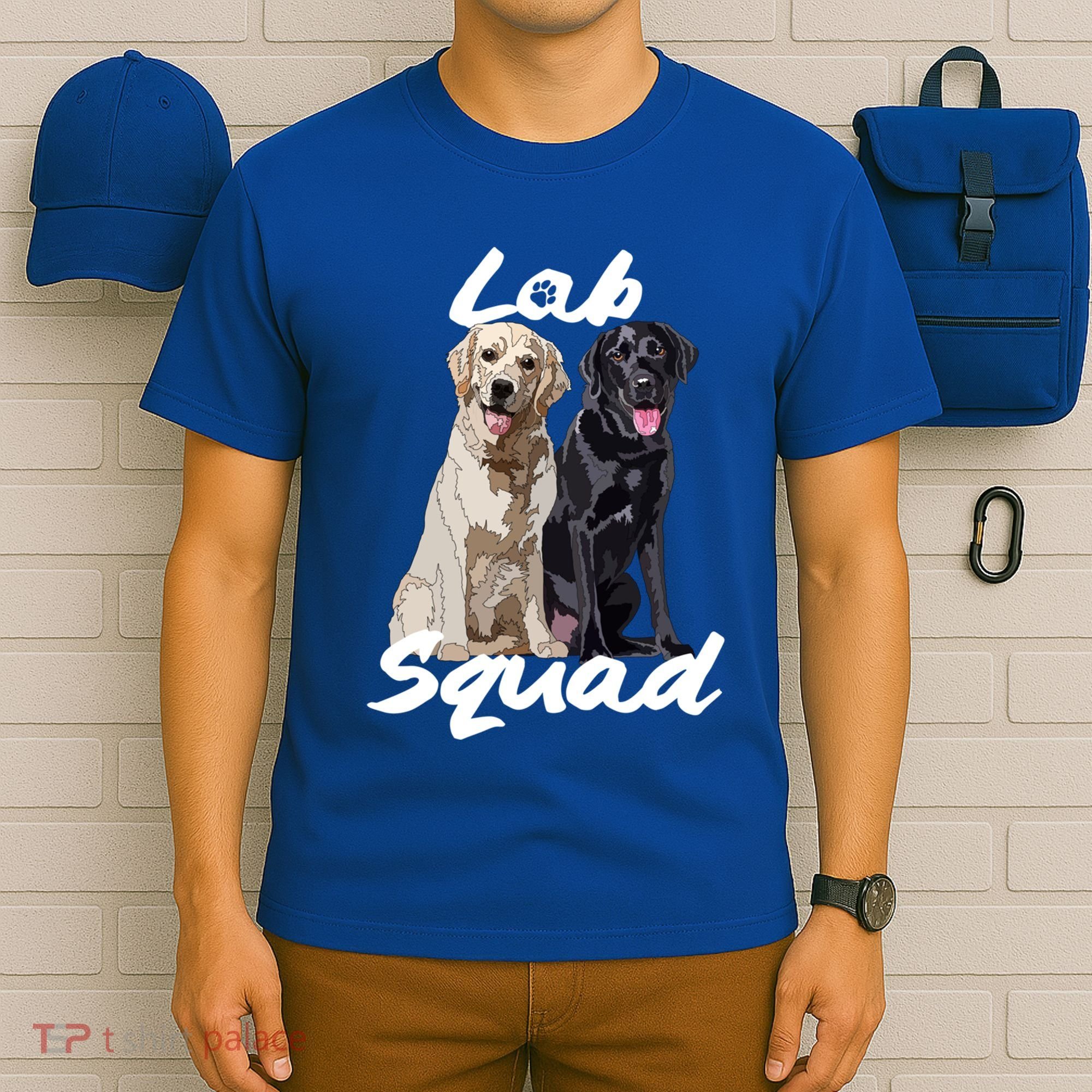 Labrador Lover Yellow Black Lab Squad Lab Mom Dad Cute Gift T-Shirt