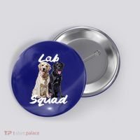 Labrador Lover Yellow Black Lab Squad Lab Mom Dad Cute Gift Button thumb 0