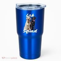 Labrador Lover Yellow Black Lab Squad Lab Mom Dad Cute Gift Tumbler thumb 0