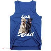 Labrador Lover Yellow Black Lab Squad Lab Mom Dad Cute Gift Tank Top thumb 0