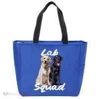 Labrador Lover Yellow Black Lab Squad Lab Mom Dad Cute Gift Tote Bag thumb 0