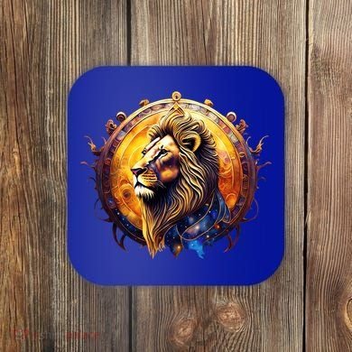 Leo Lion Zodiac Sign Coaster