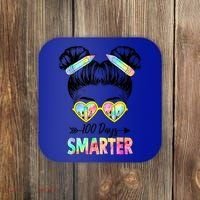 Little Miss 100 Days Smarter 100 Days Of School Teacher Gift Coaster thumb 0