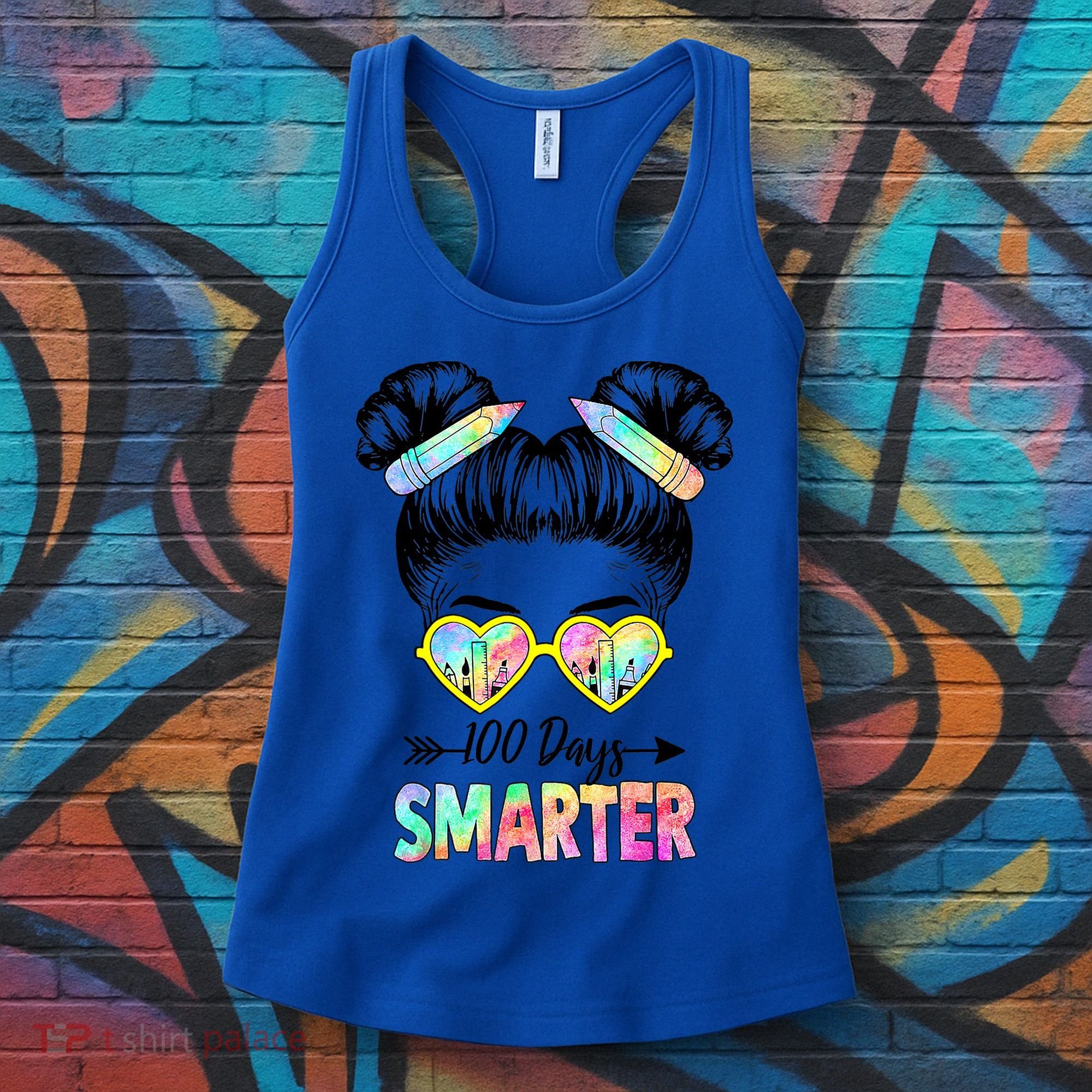 Little Miss 100 Days Smarter 100 Days Of School Teacher Gift Women's Tank Top