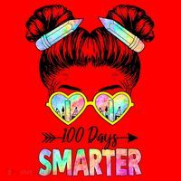 Little Miss 100 Days Smarter 100 Days Of School Teacher Gift Santa Hat thumb 1