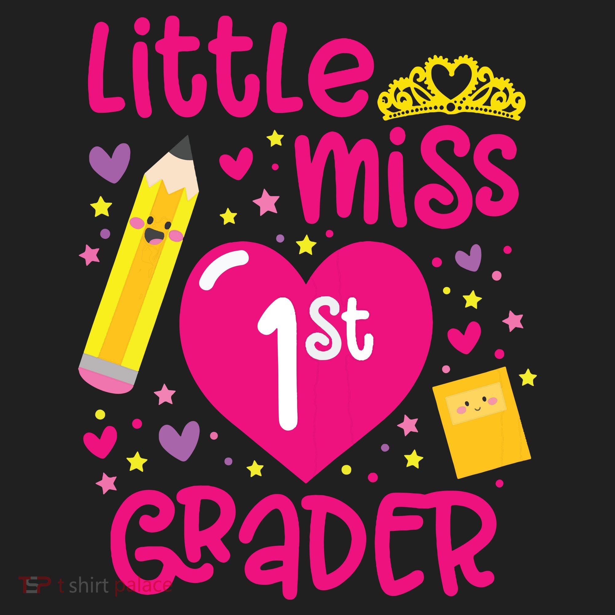 Little Miss 1st Grader 1st Grade Girl First Day Of School Women's Sweatshirt