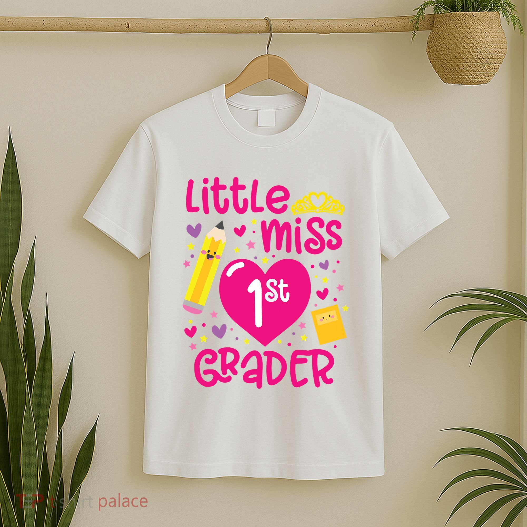 Little Miss 1st Grader 1st Grade Girl First Day Of School T-Shirt
