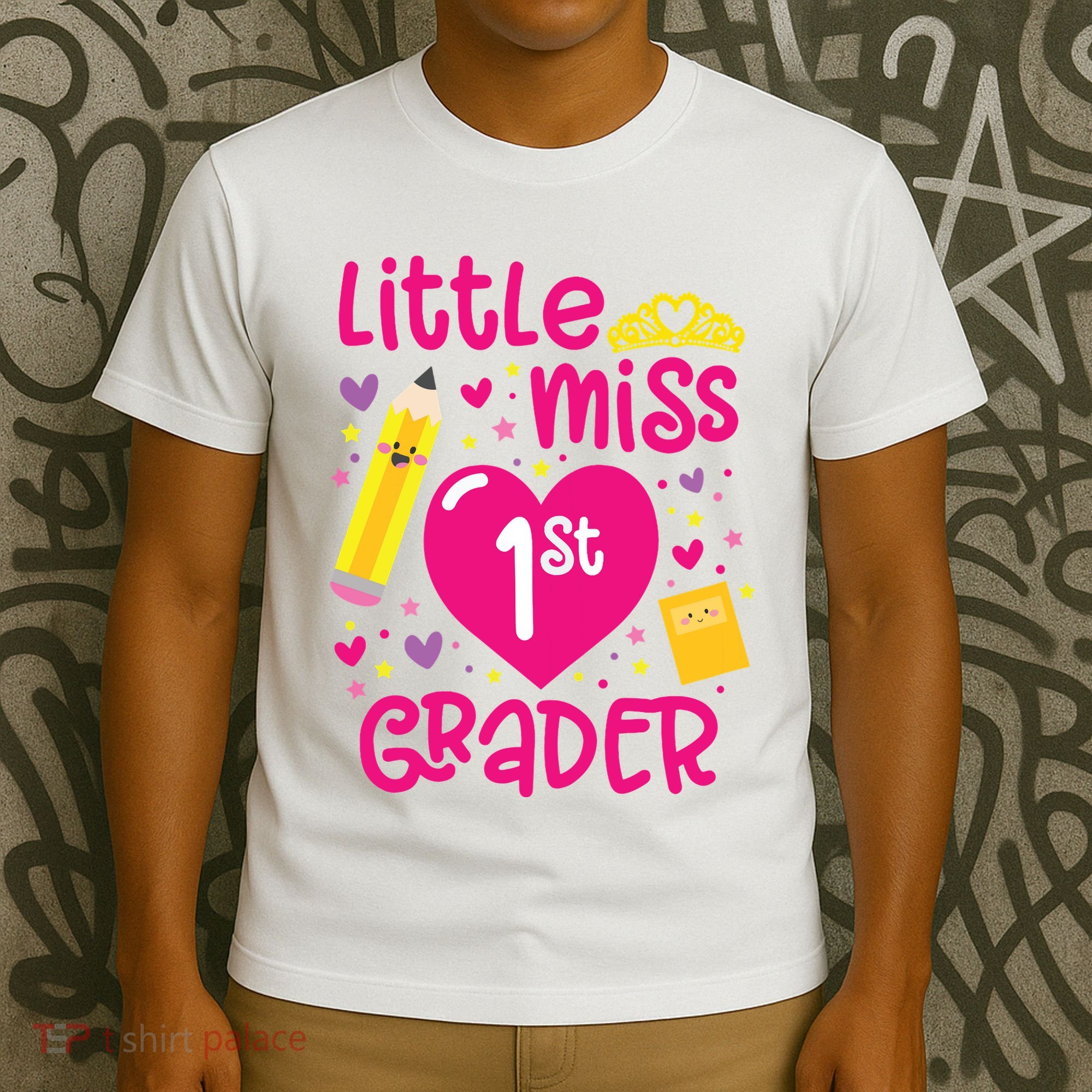 Little Miss 1st Grader 1st Grade Girl First Day Of School T-Shirt