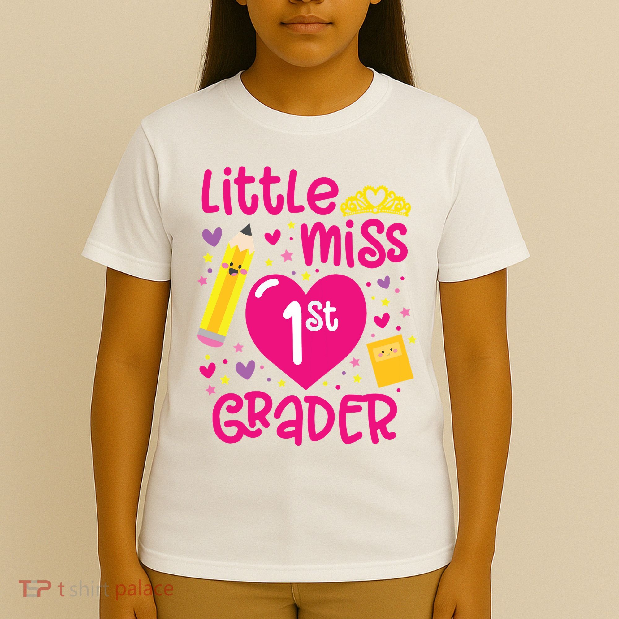 Little Miss 1st Grader 1st Grade Girl First Day Of School T-Shirt