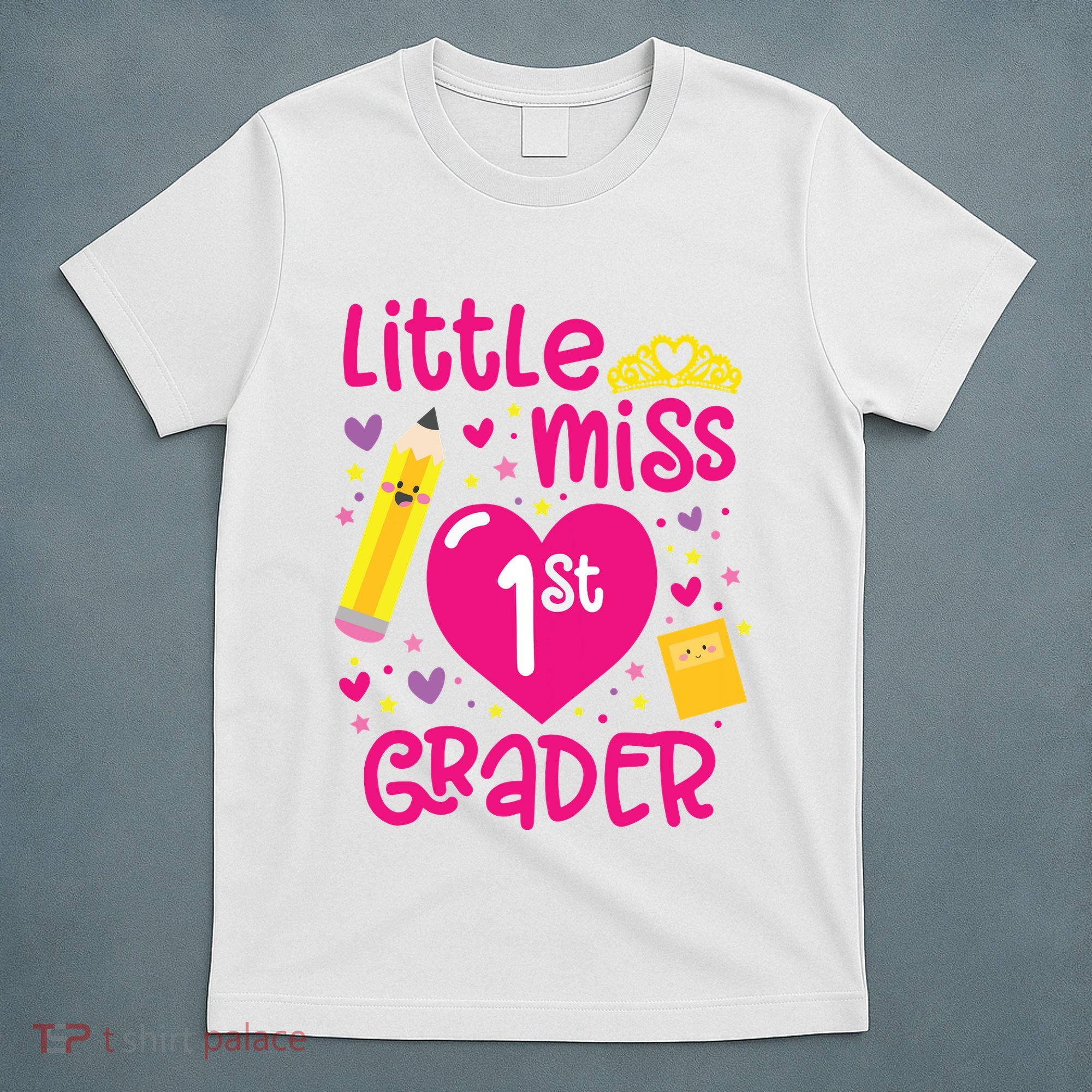 Little Miss 1st Grader 1st Grade Girl First Day Of School T-Shirt