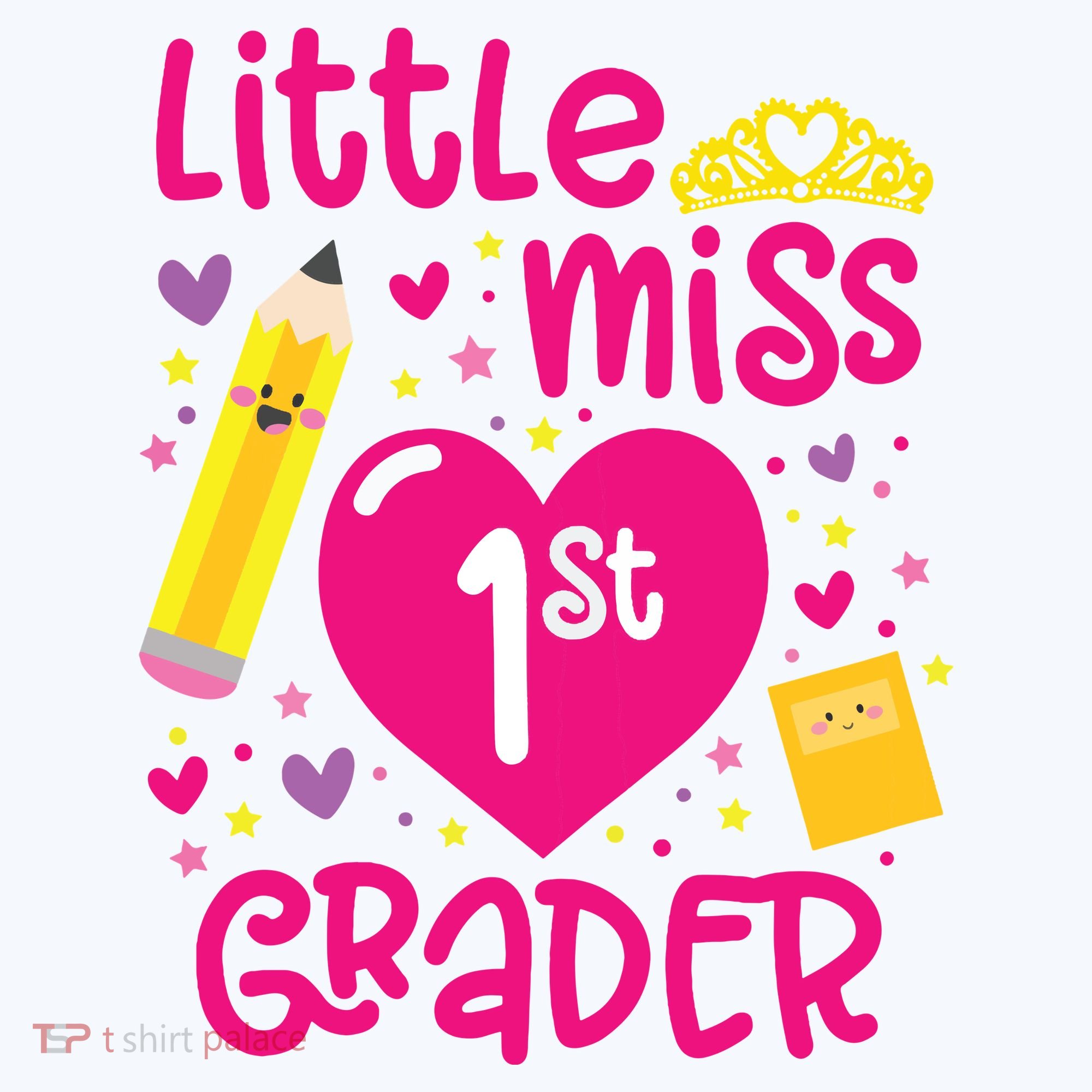 Little Miss 1st Grader 1st Grade Girl First Day Of School Polo