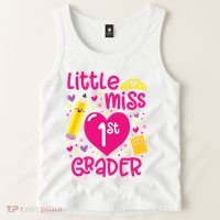 Little Miss 1st Grader 1st Grade Girl First Day Of School Tank Top thumb 2