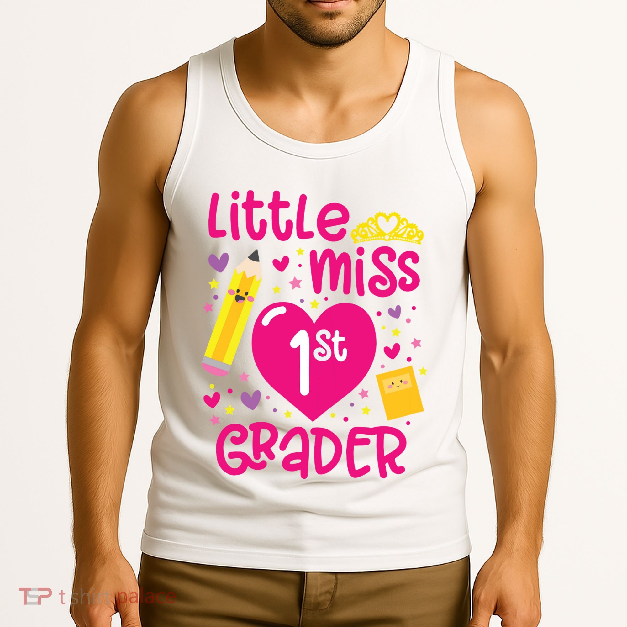 Little Miss 1st Grader 1st Grade Girl First Day Of School Tank Top