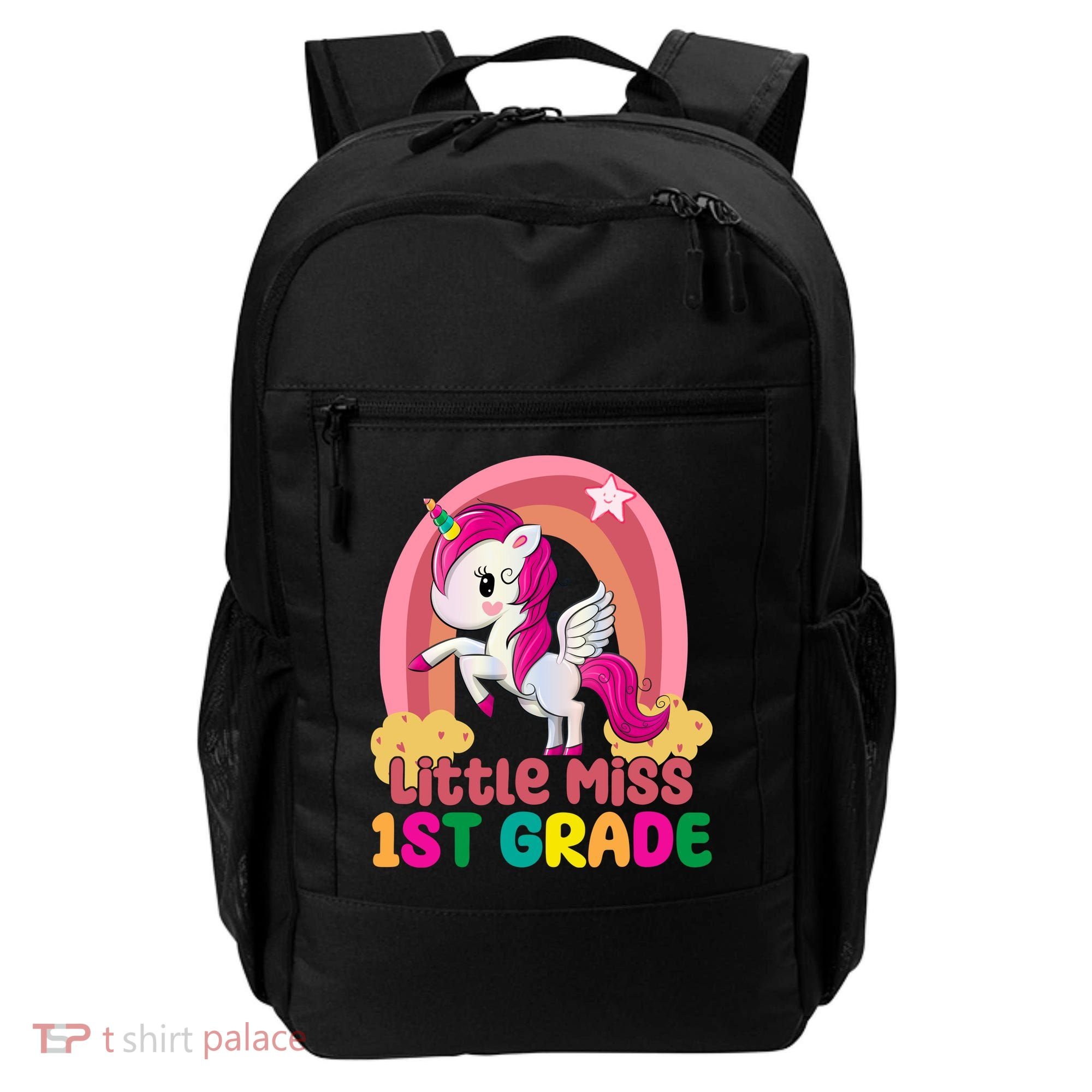 Little Miss 1st Grade Rainbow Unicorn Backpack
