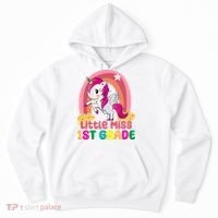 Little Miss 1st Grade Rainbow Unicorn Hoodie thumb 0