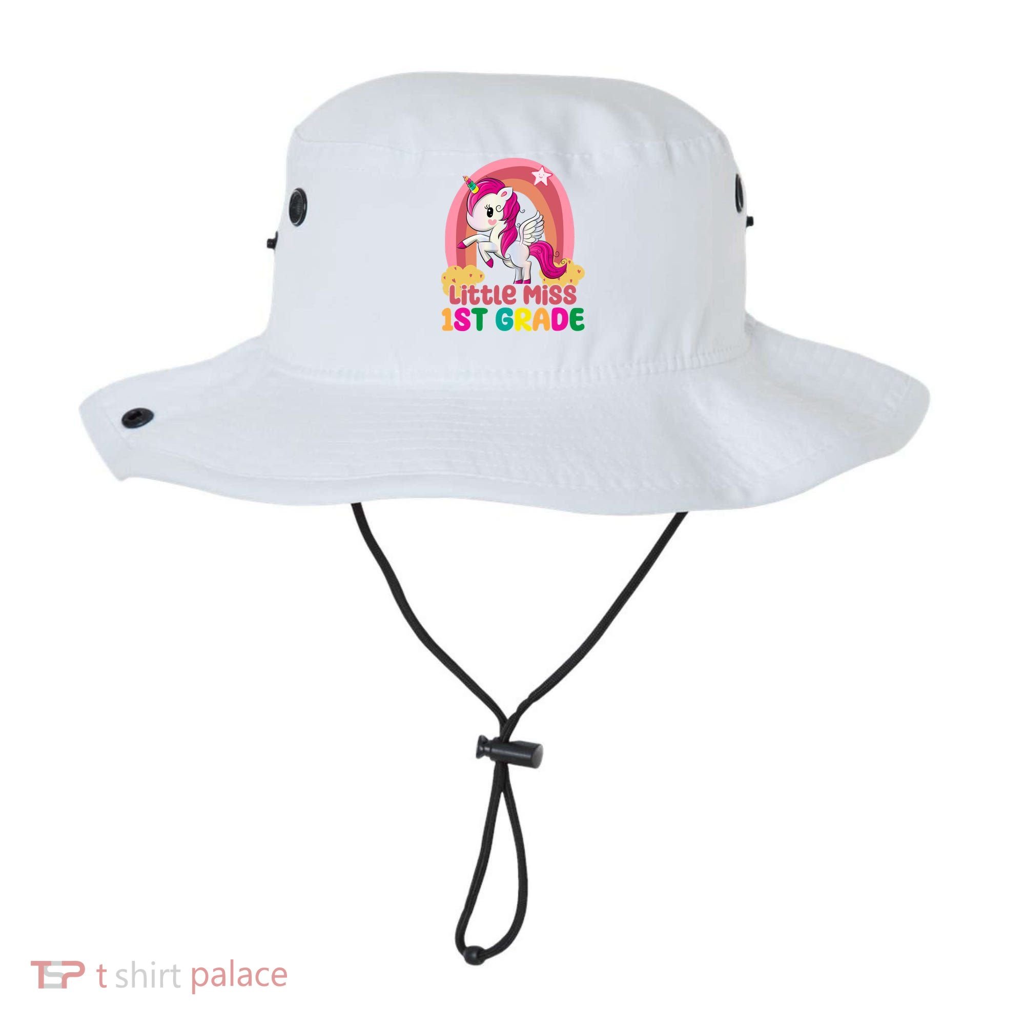 Little Miss 1st Grade Rainbow Unicorn Bucket Hat