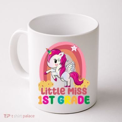 Little Miss 1st Grade Rainbow Unicorn Coffee Mug