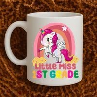 Little Miss 1st Grade Rainbow Unicorn Coffee Mug thumb 2