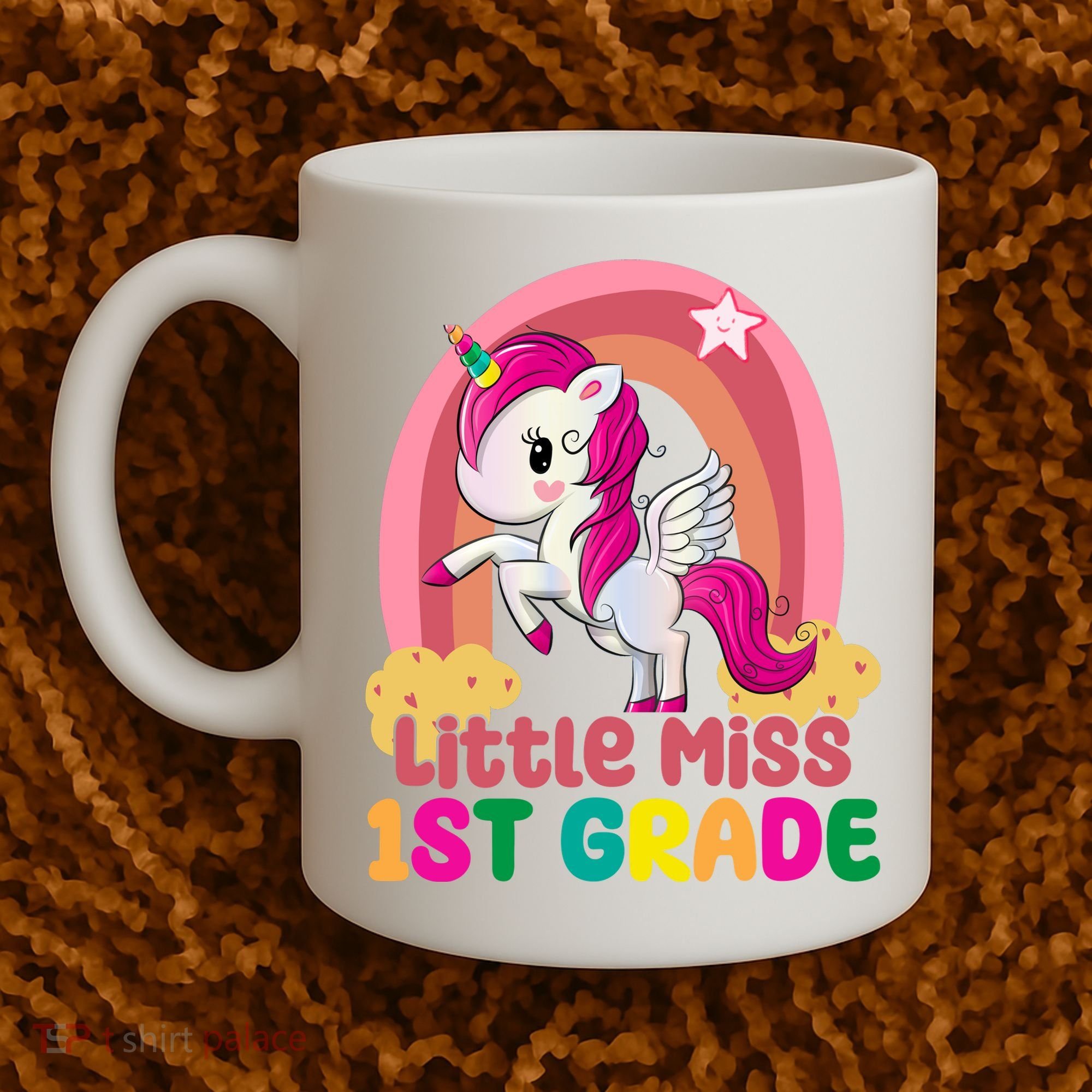 Little Miss 1st Grade Rainbow Unicorn Coffee Mug