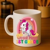 Little Miss 1st Grade Rainbow Unicorn Coffee Mug thumb 4