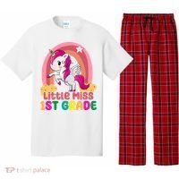 Little Miss 1st Grade Rainbow Unicorn Pajama Set thumb 0