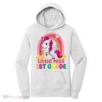 Little Miss 1st Grade Rainbow Unicorn Women's Hoodie thumb 0