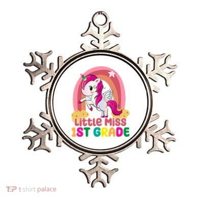 Little Miss 1st Grade Rainbow Unicorn Ornament