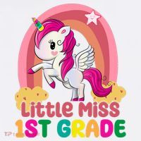 Little Miss 1st Grade Rainbow Unicorn Women's Tank Top thumb 5