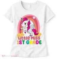 Little Miss 1st Grade Rainbow Unicorn Women's T-Shirt thumb 0