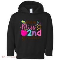 Little Miss 2nd Grade First Day Of Second Grade Cute Toddler Hoodie thumb 0