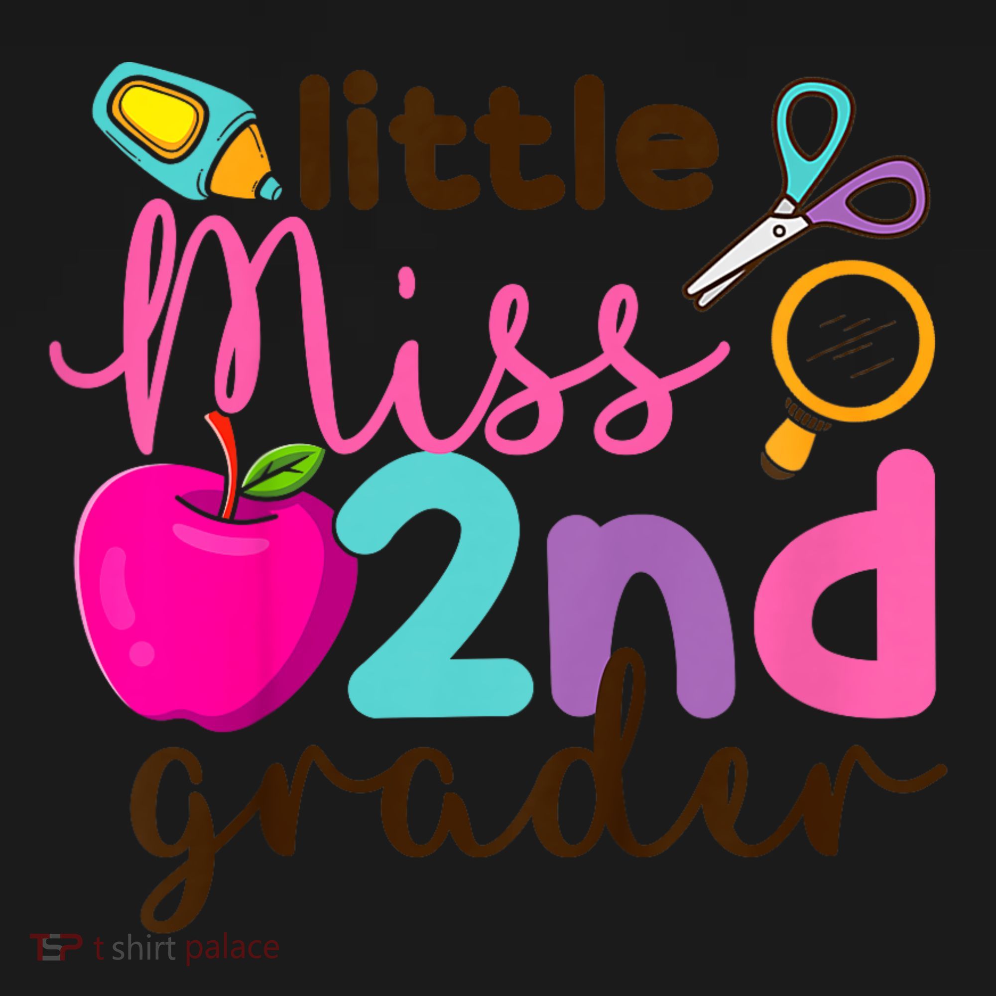 Little Miss 2nd Grade First Day Of Second Grade Cute Toddler Hoodie
