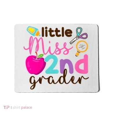 Little Miss 2nd Grade First Day Of Second Grade Cute Mousepad