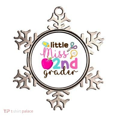 Little Miss 2nd Grade First Day Of Second Grade Cute Ornament