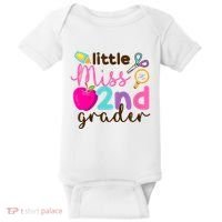 Little Miss 2nd Grade First Day Of Second Grade Cute Baby Bodysuit thumb 0