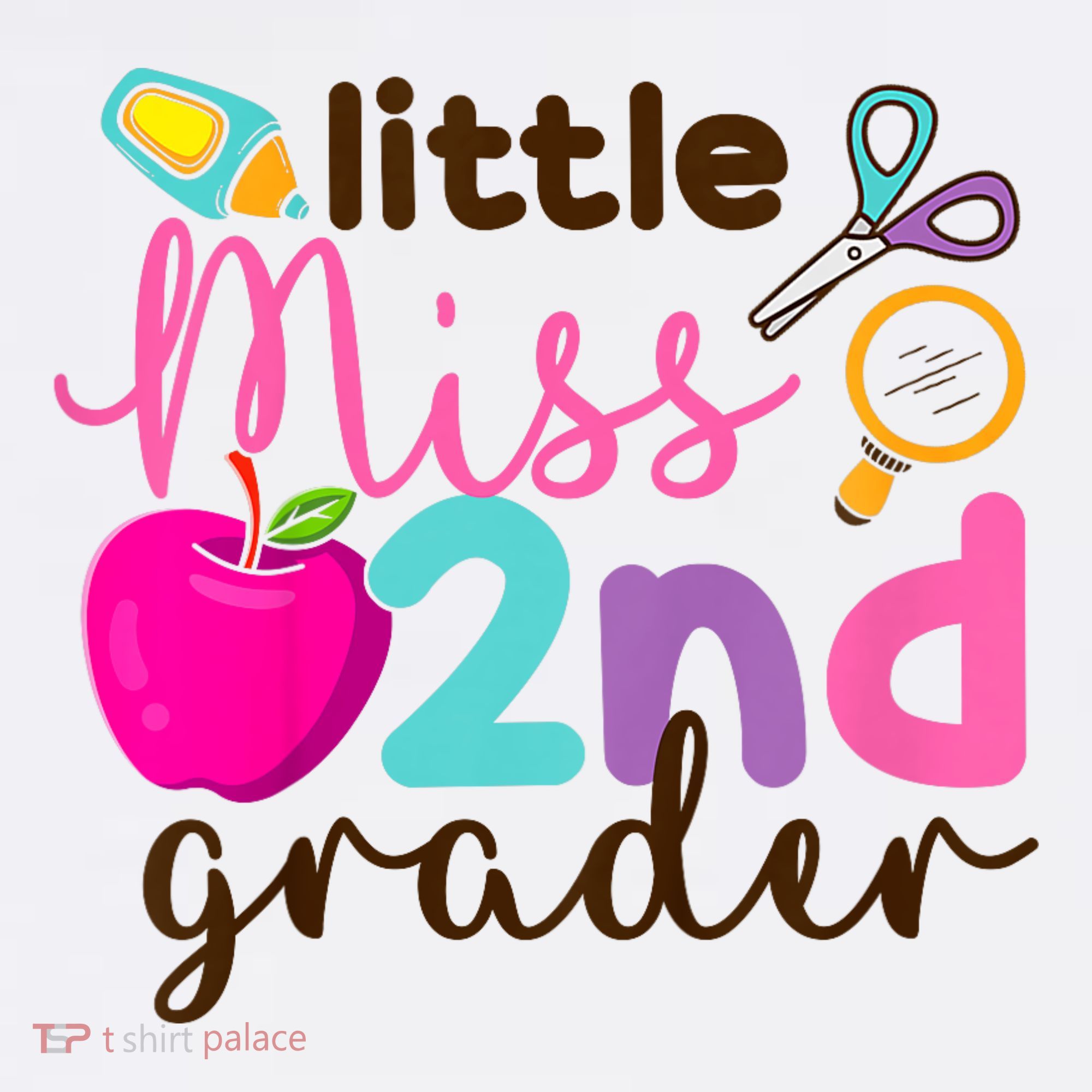 Little Miss 2nd Grade First Day Of Second Grade Cute Baby Bodysuit