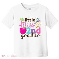 Little Miss 2nd Grade First Day Of Second Grade Cute Toddler T-Shirt thumb 0
