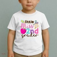 Little Miss 2nd Grade First Day Of Second Grade Cute Toddler T-Shirt thumb 2