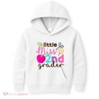 Little Miss 2nd Grade First Day Of Second Grade Cute Kids Hoodie thumb 0