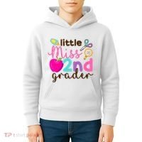 Little Miss 2nd Grade First Day Of Second Grade Cute Kids Hoodie thumb 4