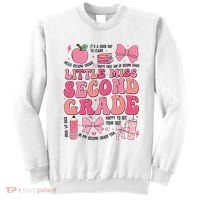 Little Miss 2nd Grade Girl Coquette Bow Back To School Sweatshirt thumb 0